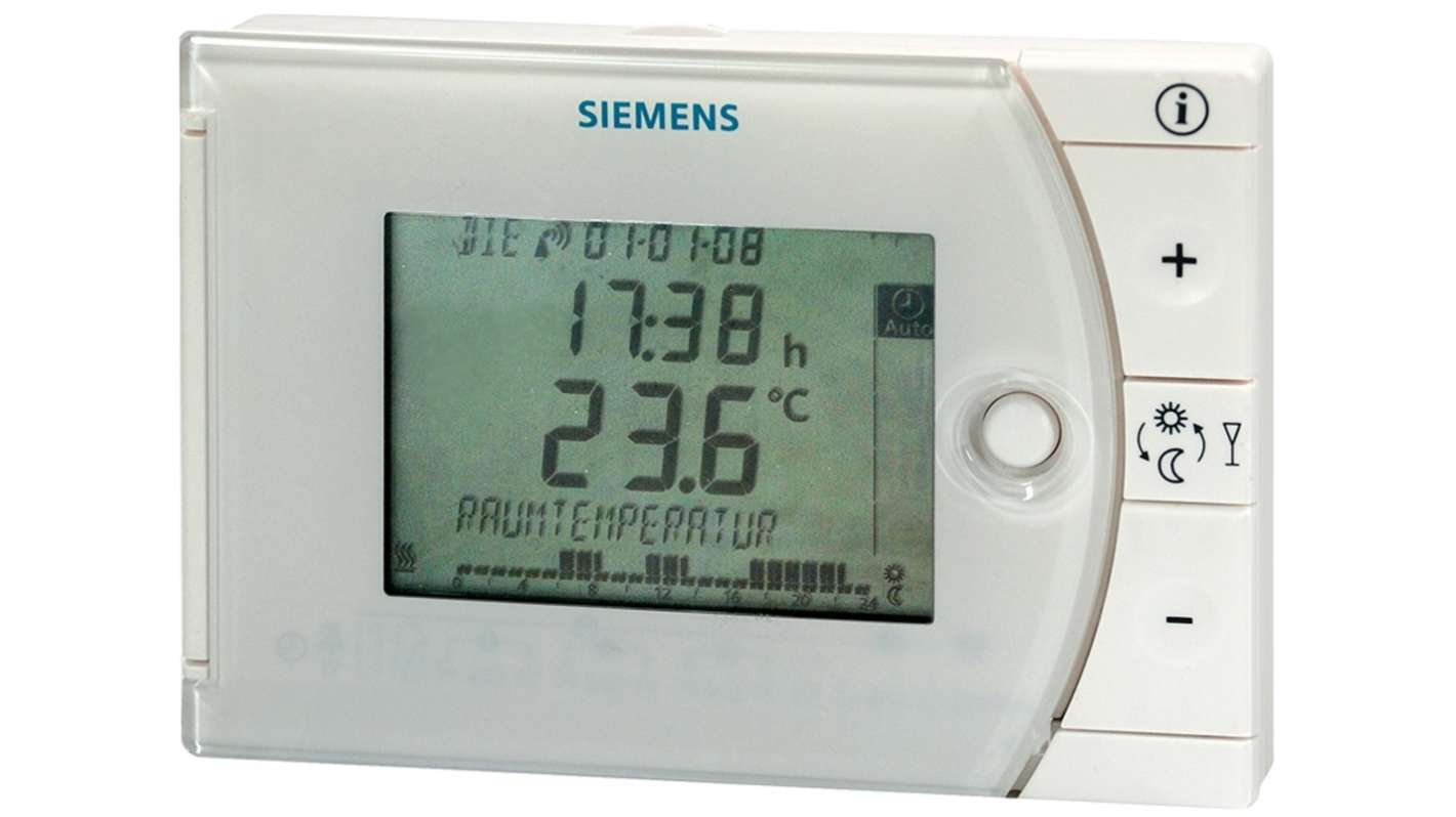 Siemens REV24 Wall Mount PID Temperature Controller, 90 x 134.5 x 30mm 1 Input, 1 Output Relay, 3 V dc Supply Voltage