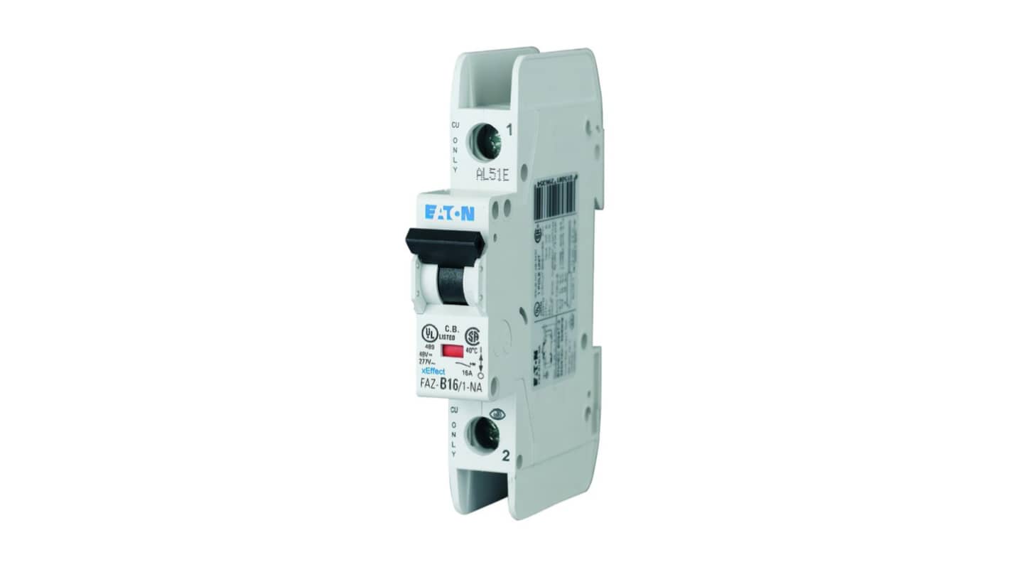 Interruttore magnetotermico Eaton, 1P 1A 15 kA, Tipo B