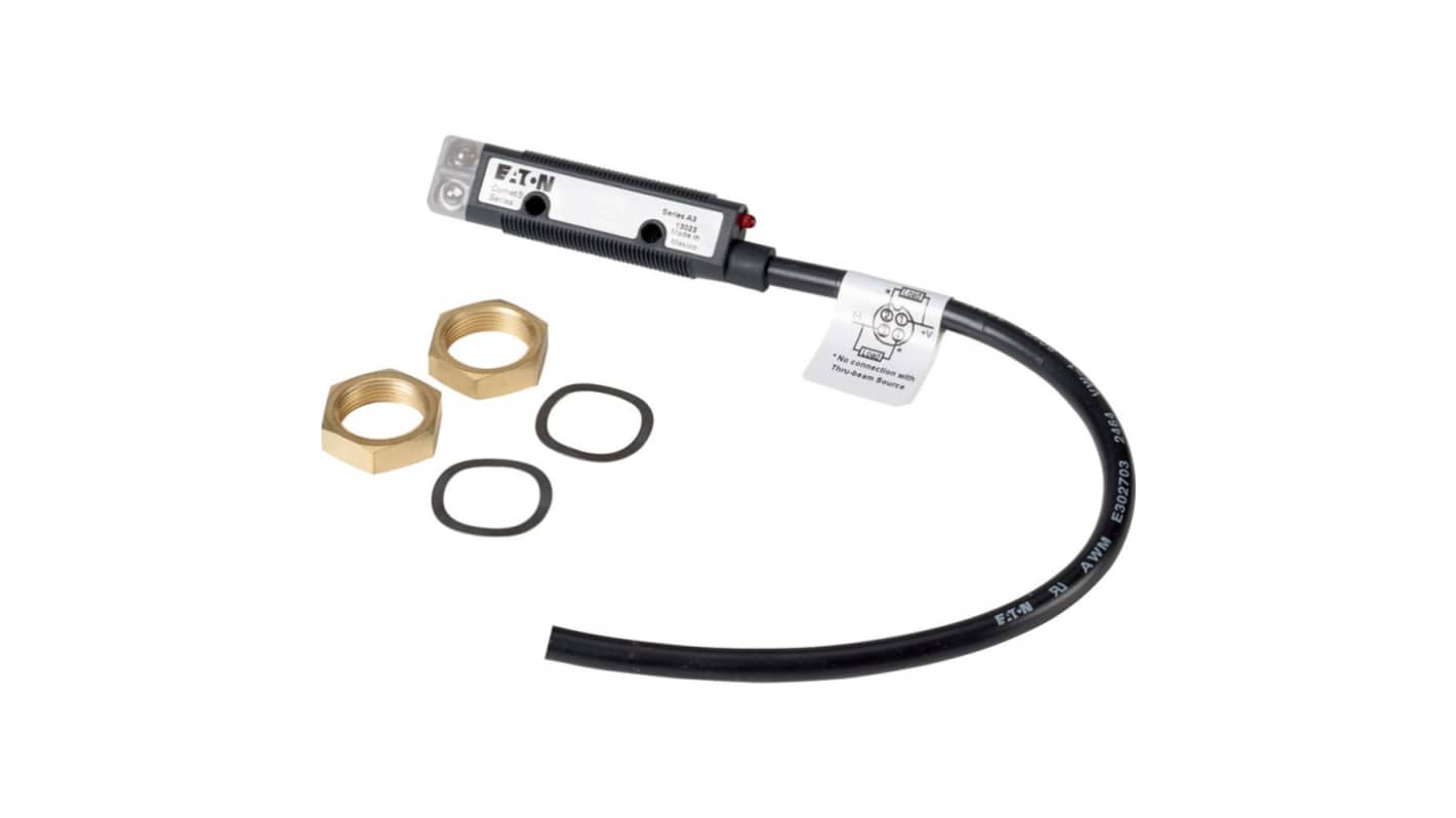 Eaton Diffuse Reflective Photoelectric Sensor, Rectangular Sensor, 200 mm Detection Range