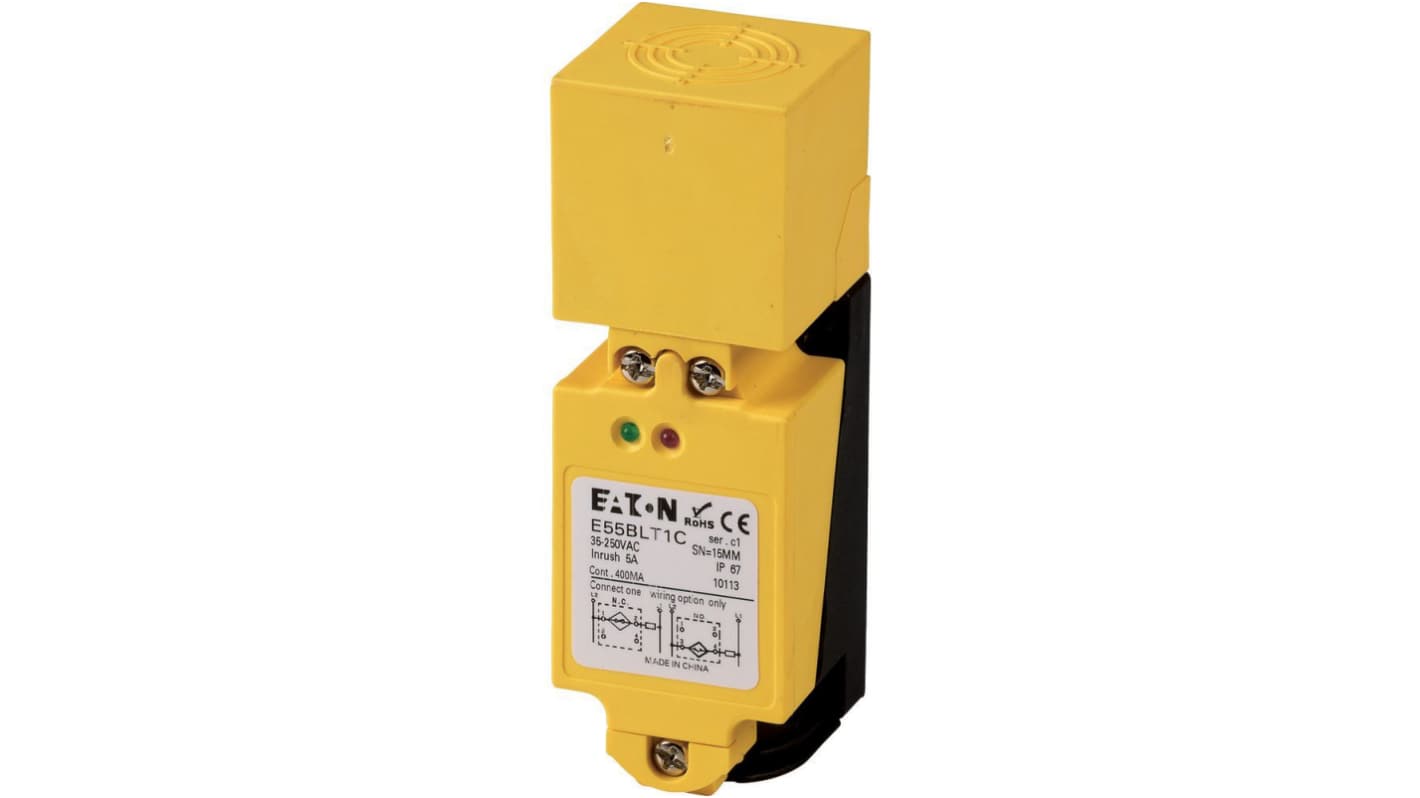Eaton Inductive Rectangular Proximity Sensor, 2-Wire NO/NC, 250 V