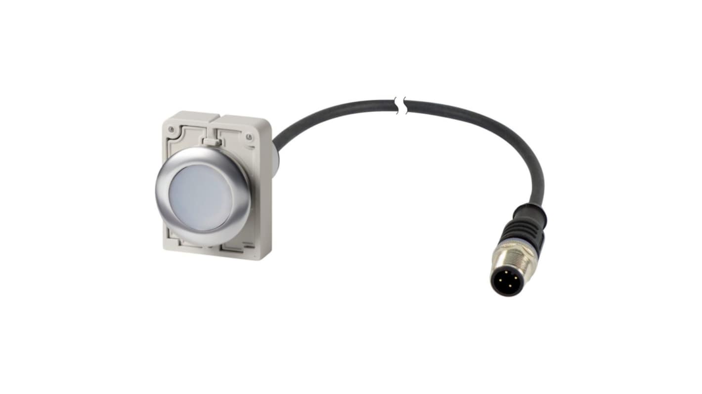 Eaton C30C Series Push Button Switch, Momentary, Spring Return, Cable Mount, 30.5mm Cutout, 1 NO, IP67, IP69K