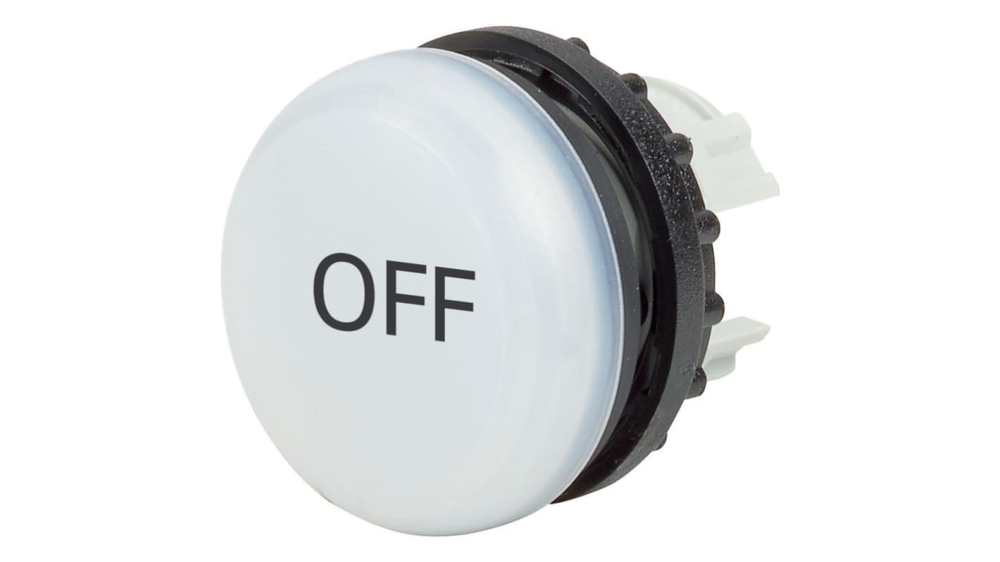 Eaton, Panel Mount White LED Indicator, 22.5mm Cutout, IP67, IP69K, Round
