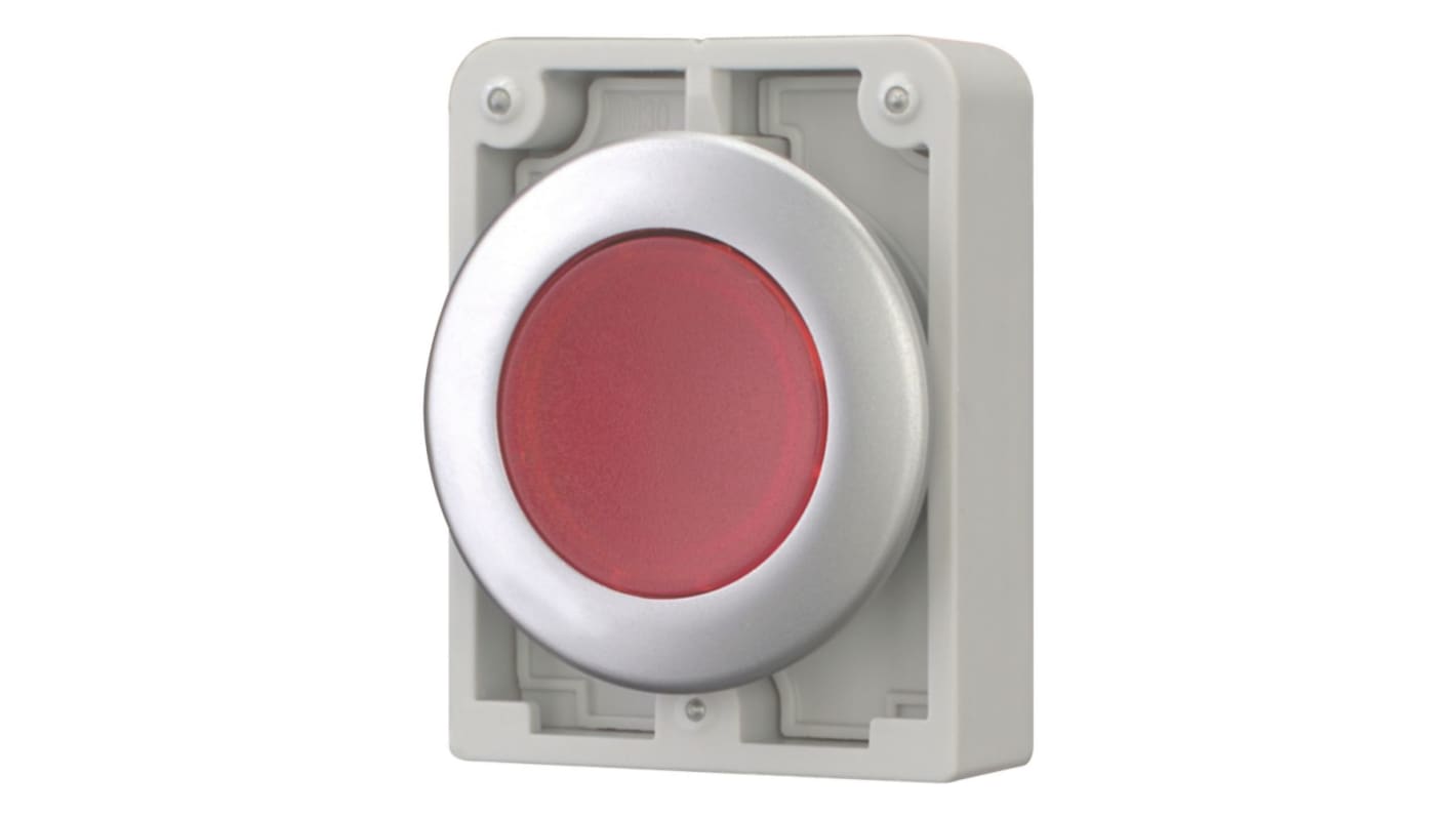 Eaton Series M22 Series Illuminated Push Button Light Switch, Maintained, Flush Mount, 22.5mm Cutout, IP67, IP69K