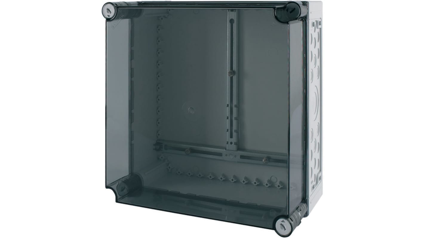 Eaton Eaton xEnergy Series Grey Plastic General Purpose Enclosure, IP65, IK10, Transparent Lid, 375x375x200mm