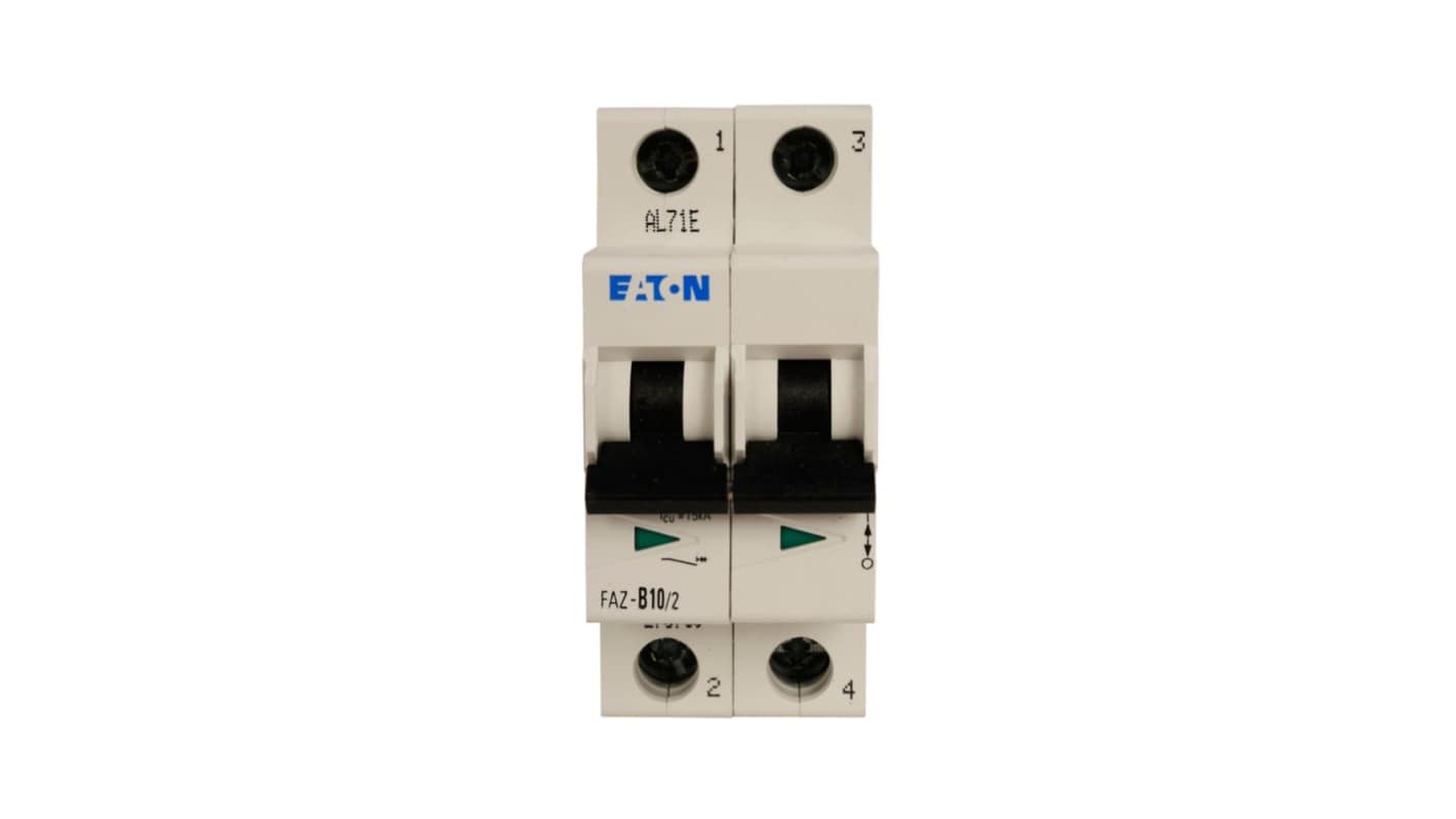 Eaton xEffect FAZ MCB, 1P, 6A Curve D, 240V AC, 60V DC, 15 kA Breaking Capacity