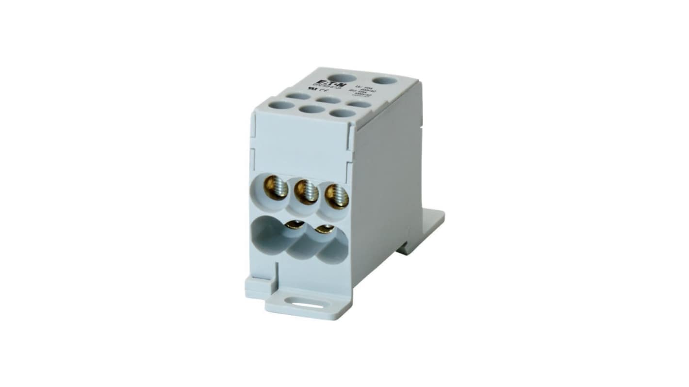 Eaton, xEnergy, 1 Way, Pluggable Terminal Block, Surface Mount, 102714 BPZ-KB-6/125