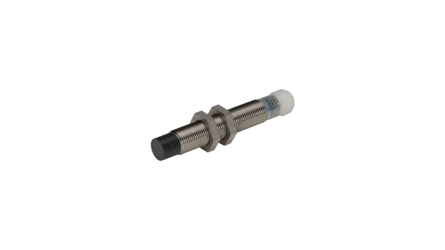 Inductive Barrel Inductive Proximity Sensor, M12, 10 mm Detection, PNP NC, 48 V