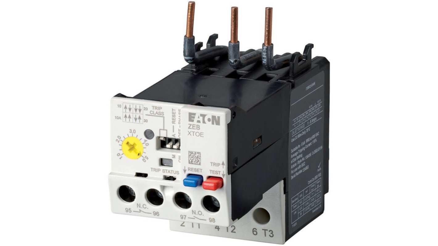 Eaton Contactor Relay 1NC, 1NO, 45 A Contact Rating, 690 V