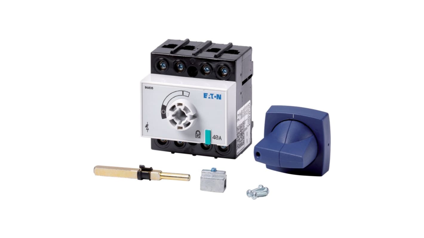 Eaton Switch Disconnector, 4 Pole, 40A Max Current, 40A Fuse Current