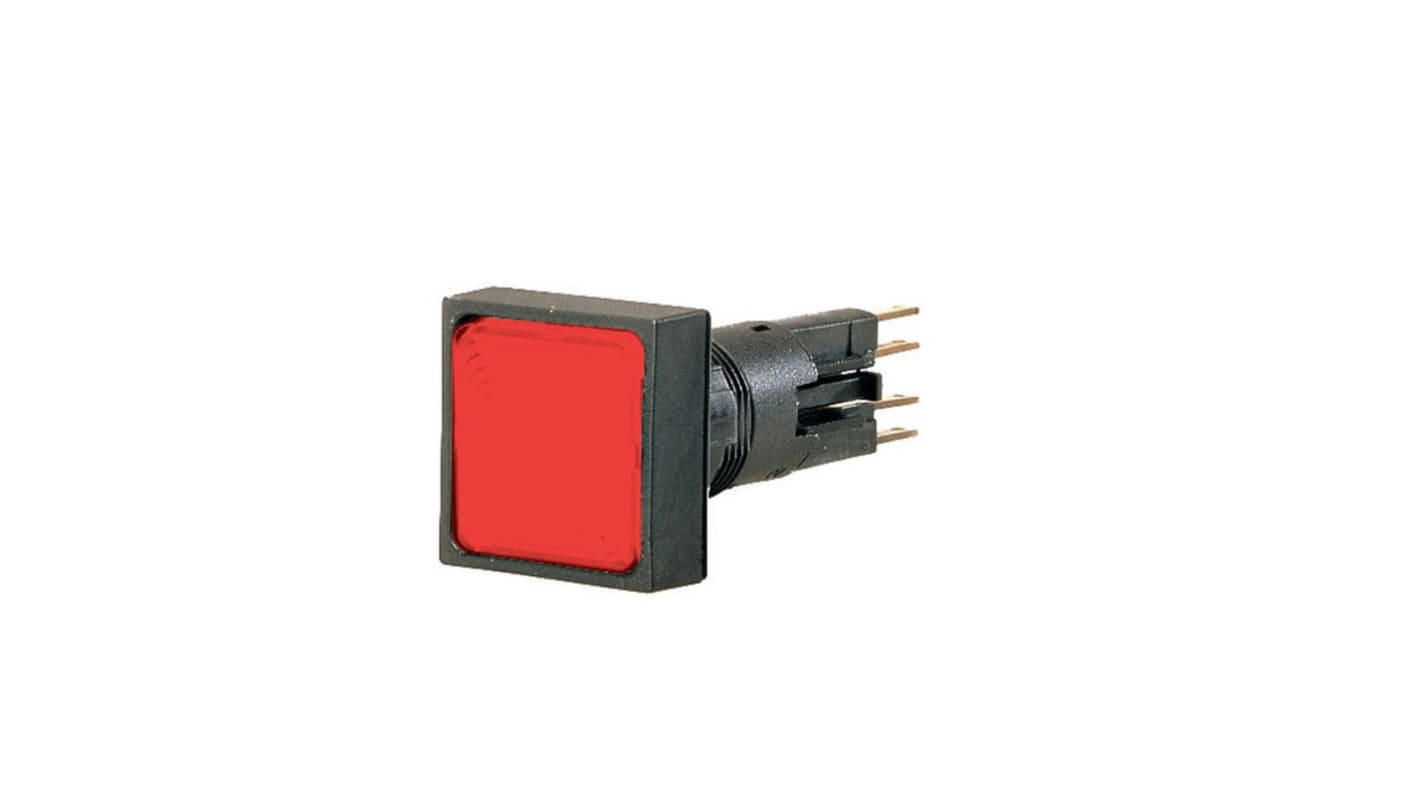 Eaton, Panel Mount Red LED Indicator, 16mm Cutout, IP65, Square