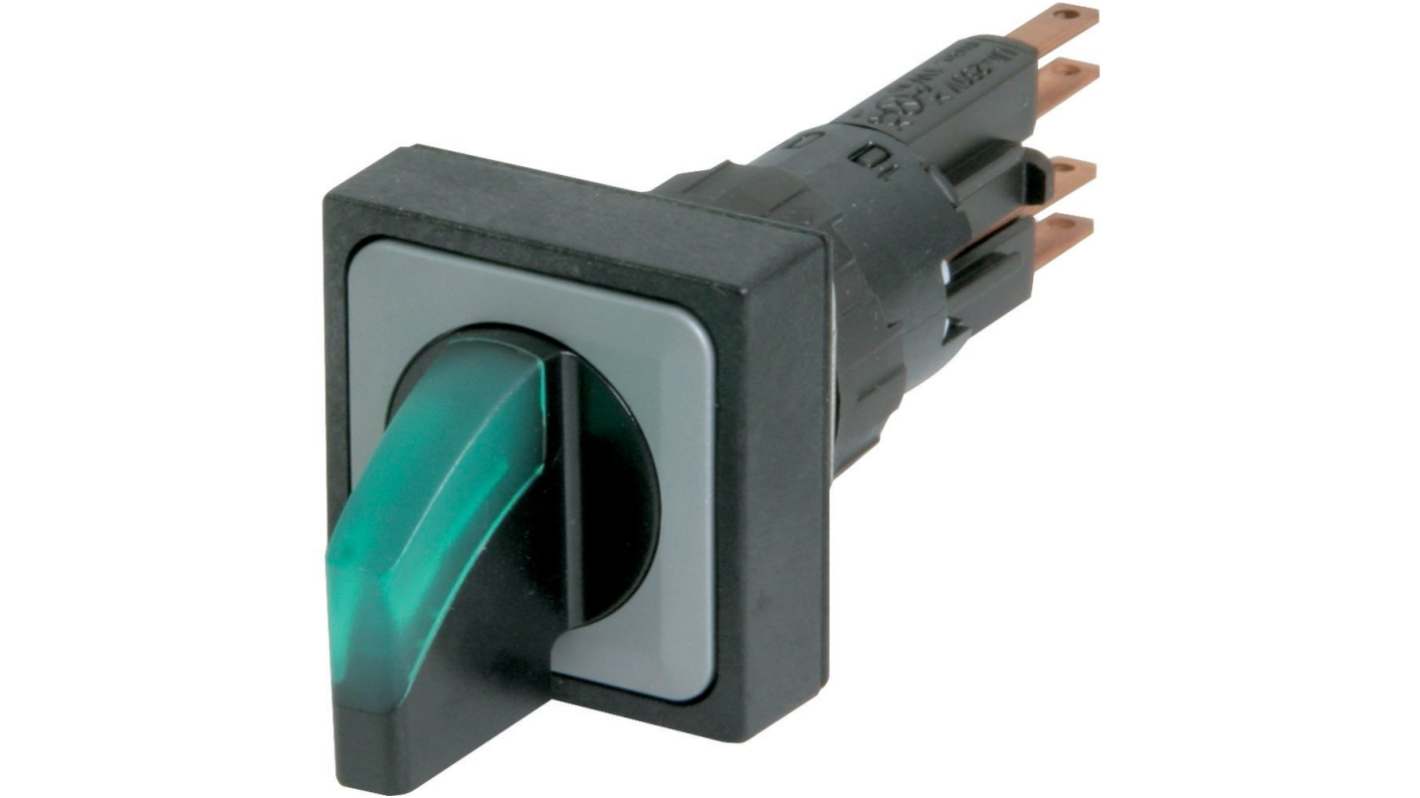 Eaton RMQ16 Series 3 Position Selector Switch Head, 16mm Cutout, Black, White Handle