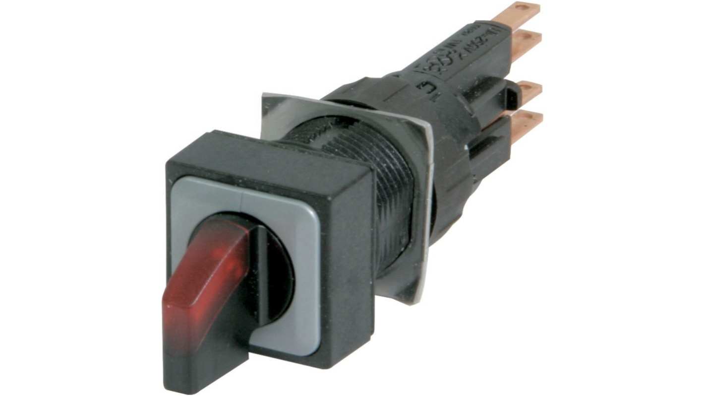 Eaton RMQ16 Series 2 Position Selector Switch Head, 16mm Cutout, Black/Red Handle