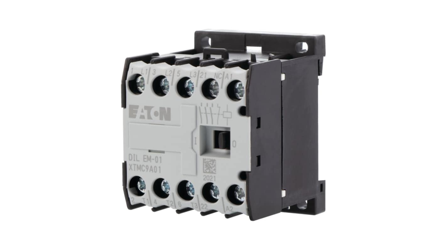 Stycznik 24 V Eaton styki: 3 3 kW 42 A 1N/C 020402 DILEM-01(24V50/60HZ)