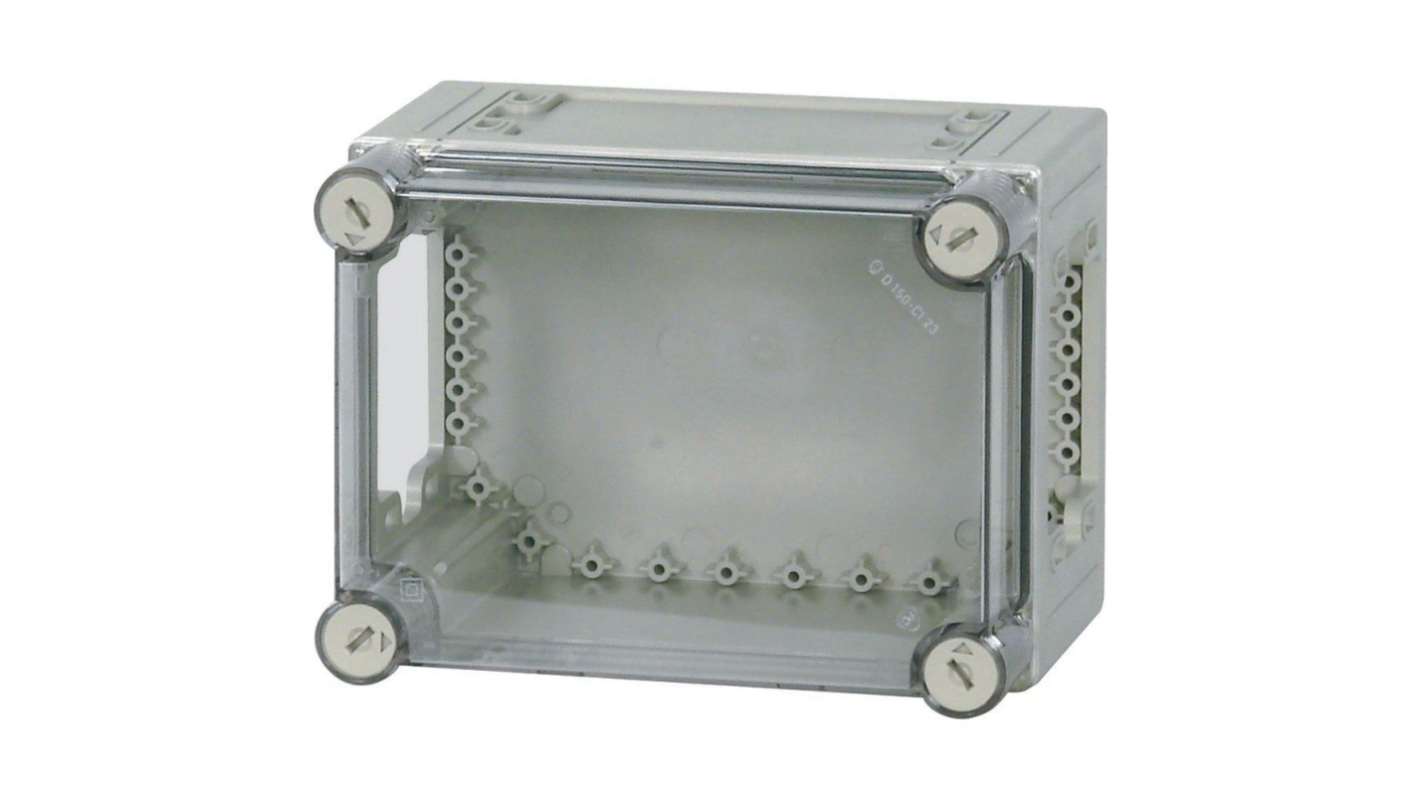 Eaton xEnergy Safety Series Grey Plastic General Purpose Enclosure, IP65, IK10, Transparent Lid, 250 x 187.5 x 175mm