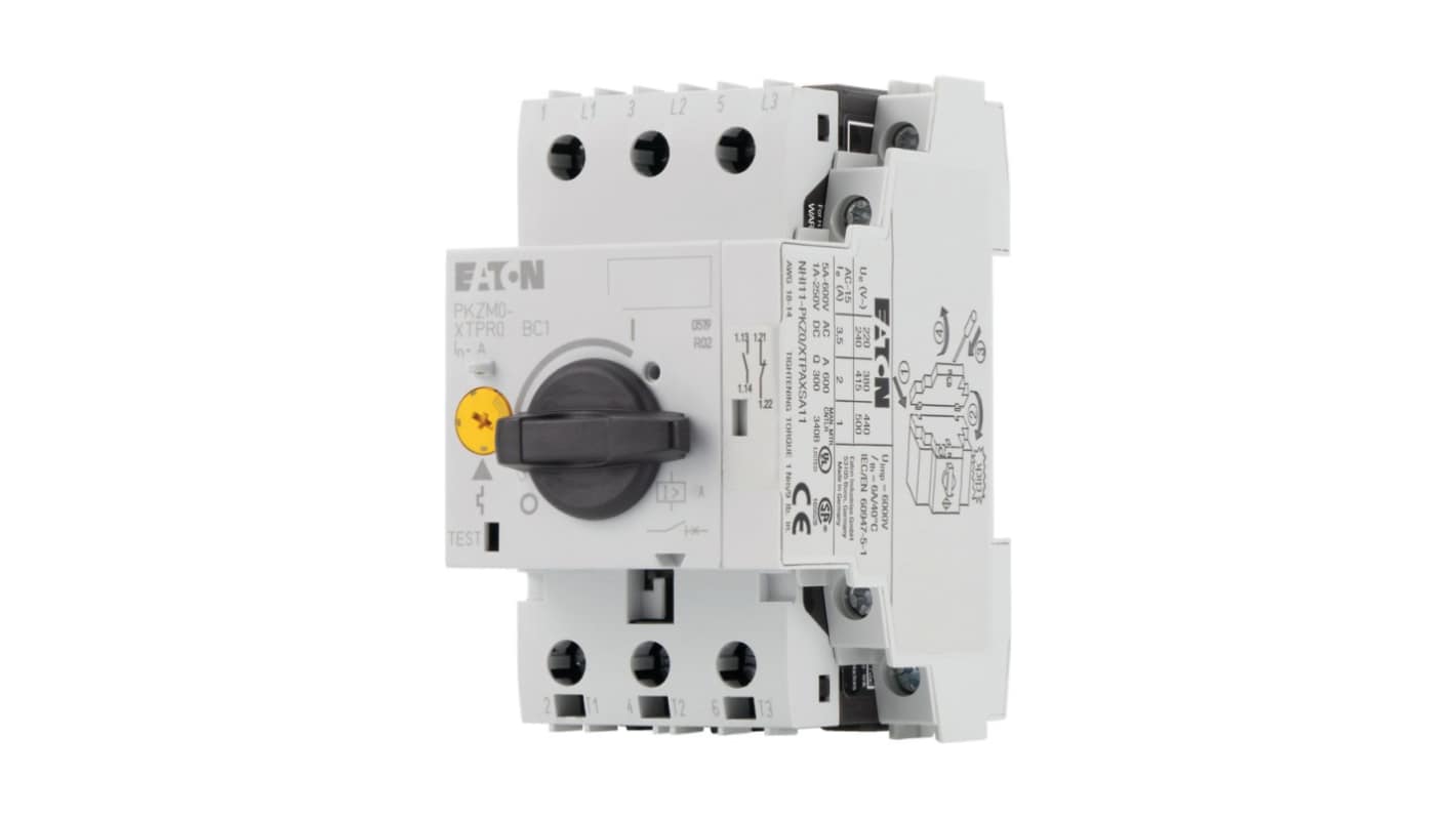 Unité de protection de moteur Eaton PKZM0 0,4 → 0,63 A, 690 V