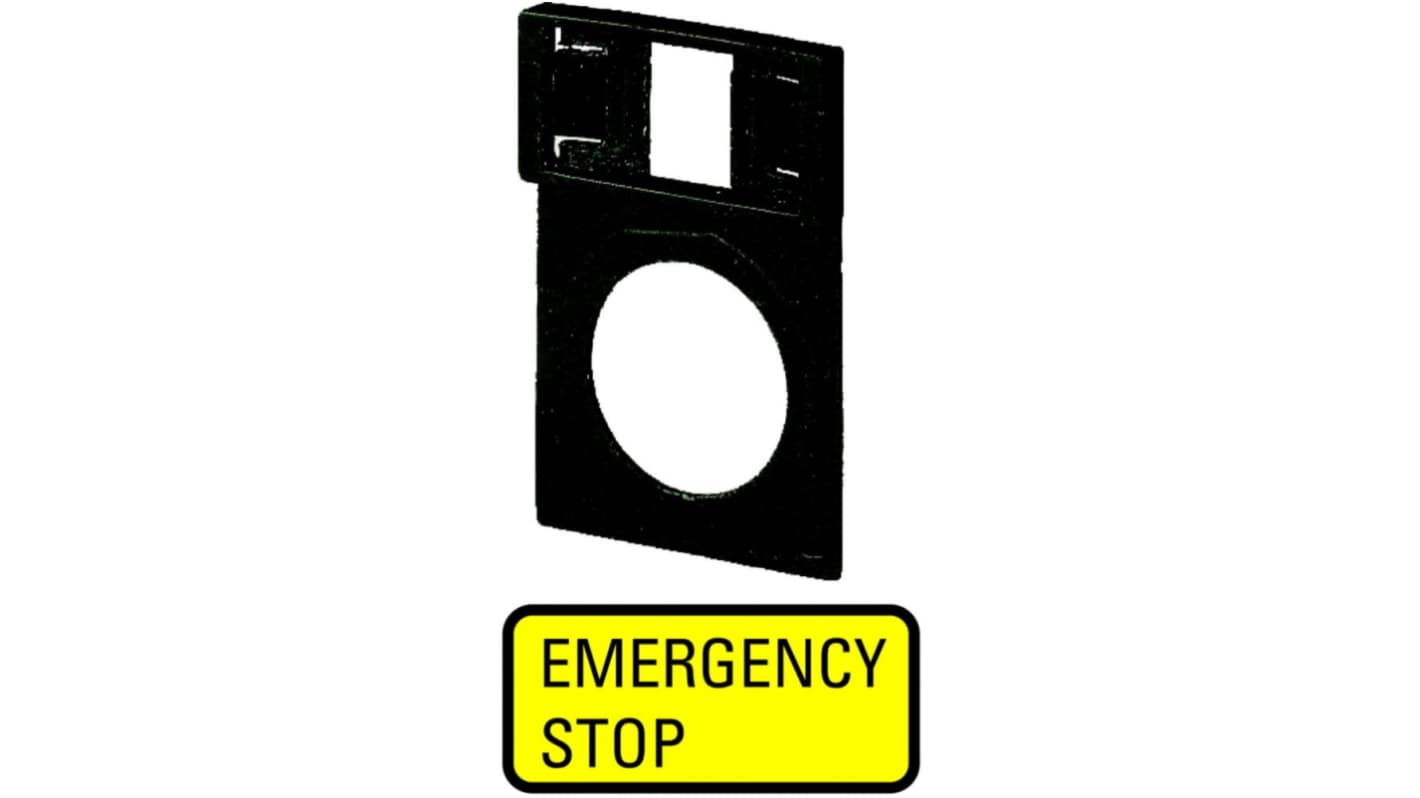 Eaton Legend Plate for Use with Pushbutton, Emergency Stop, Emergency Stop