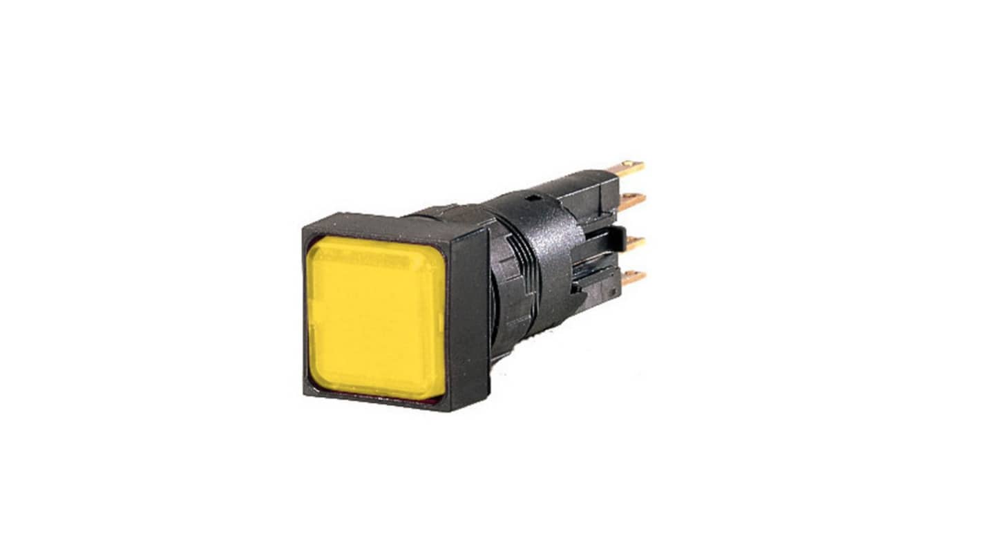 Eaton, Panel Mount Yellow LED Indicator, 16mm Cutout, IP65, Dome