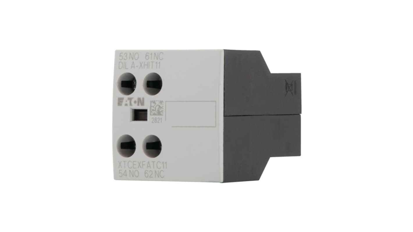 Eaton Auxiliary Contact, 2 Contact, 1 N/C, 1 N/O, Front Fastening, DILA