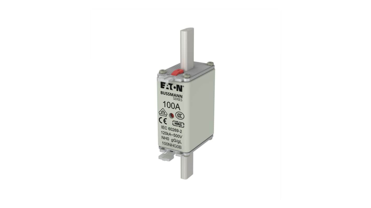 Eaton 100A NH Fuse, 58 x 30 x 125mm, 500V ac
