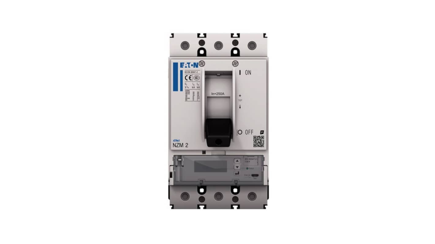 Eaton, Eaton Moeller NZM MCCB Molded Case Circuit Breaker 3P 100A, Breaking Capacity 5 kA, Fixed Mount