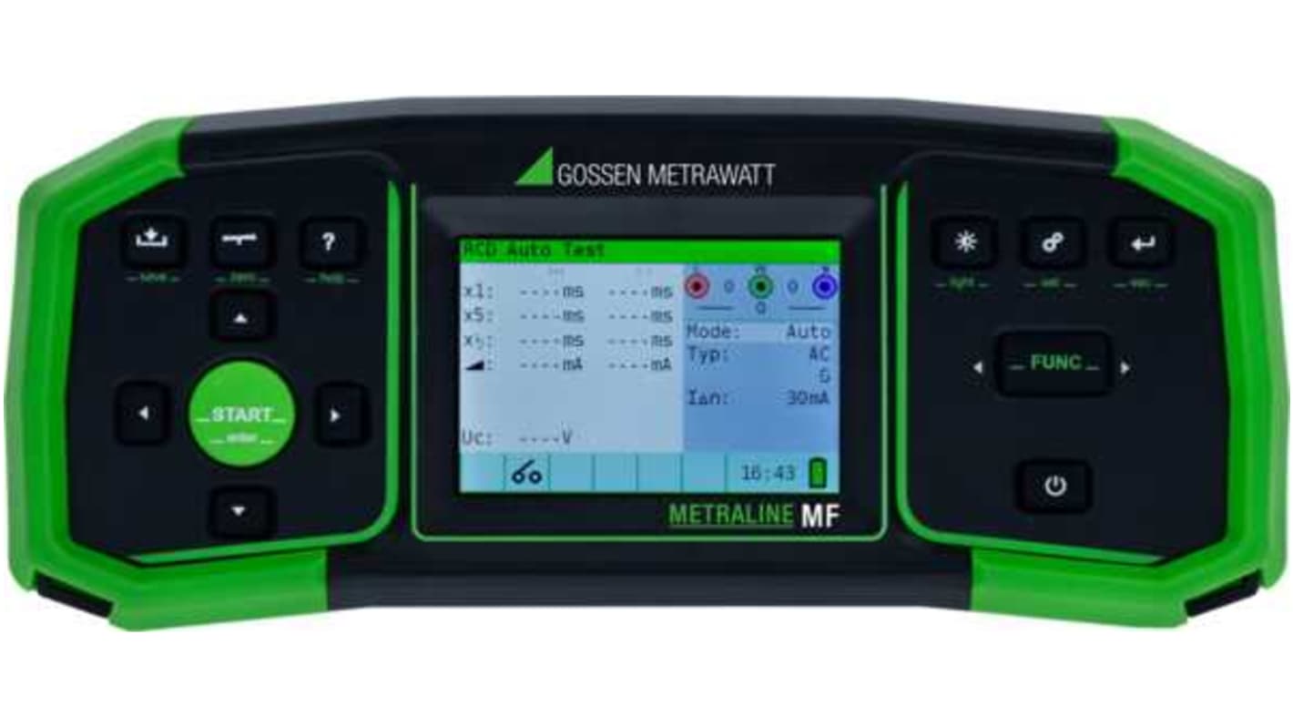 Gossen Metrawatt M520F Multifunktionsprüfgerät 2-Draht autom.RCD Test 9V dc RCD Rampentest