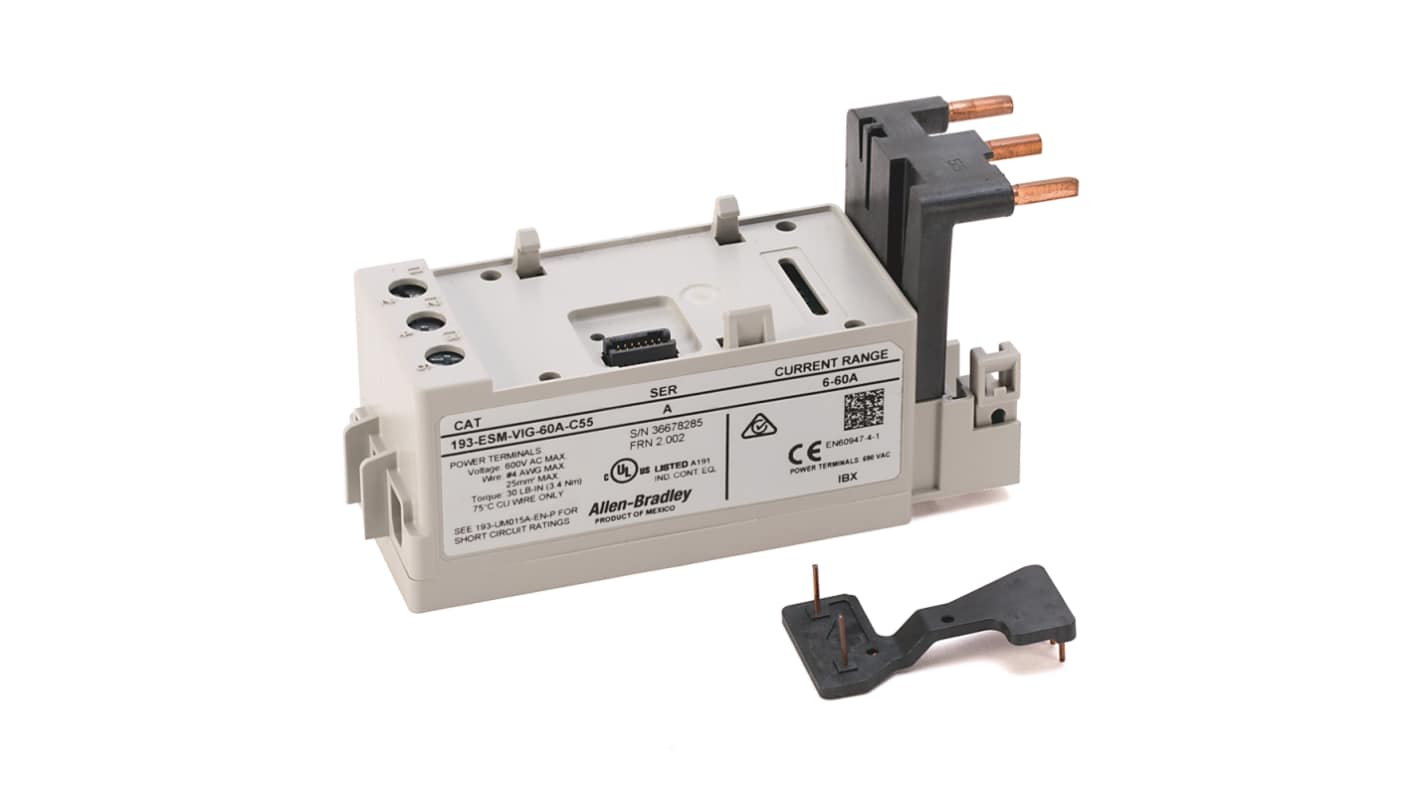 Allen Bradley 193 ESM Overload Relay, 60 A Contact Rating, E300