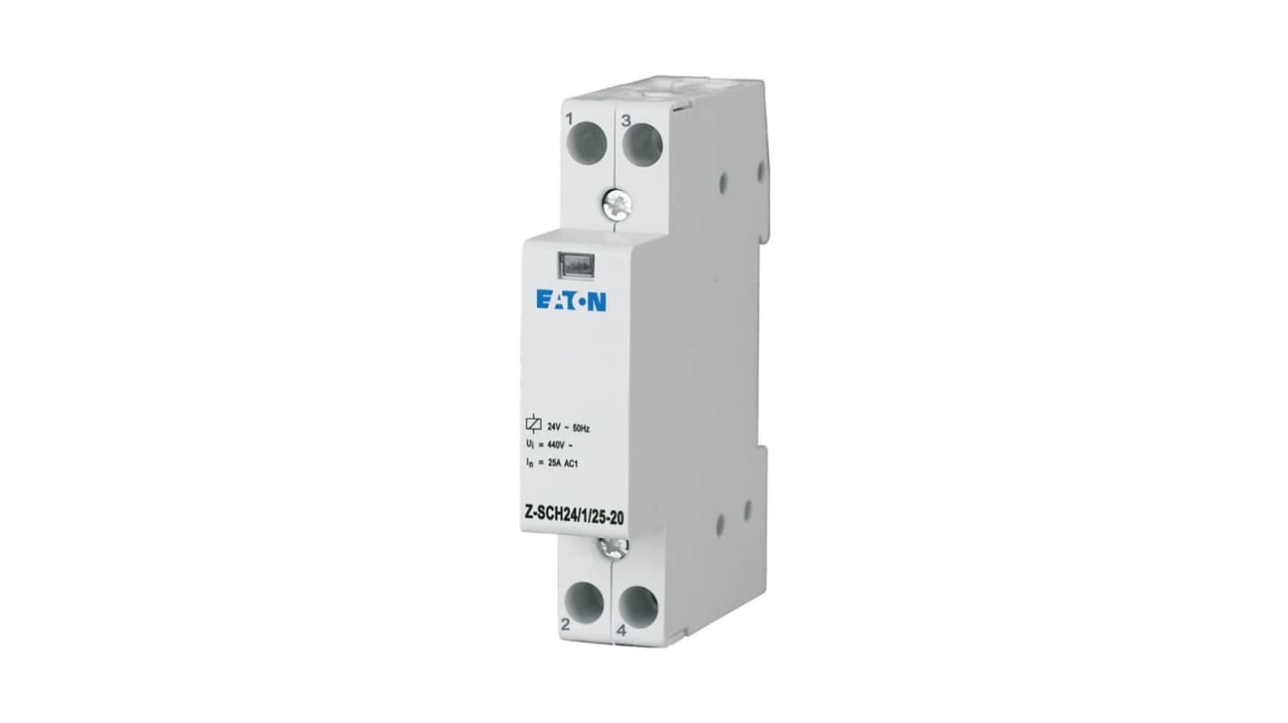 Eaton Eaton Distribution Parts Z-SCH Installation Contactor, 2-Pole, 25 A, 2NO, 440 V