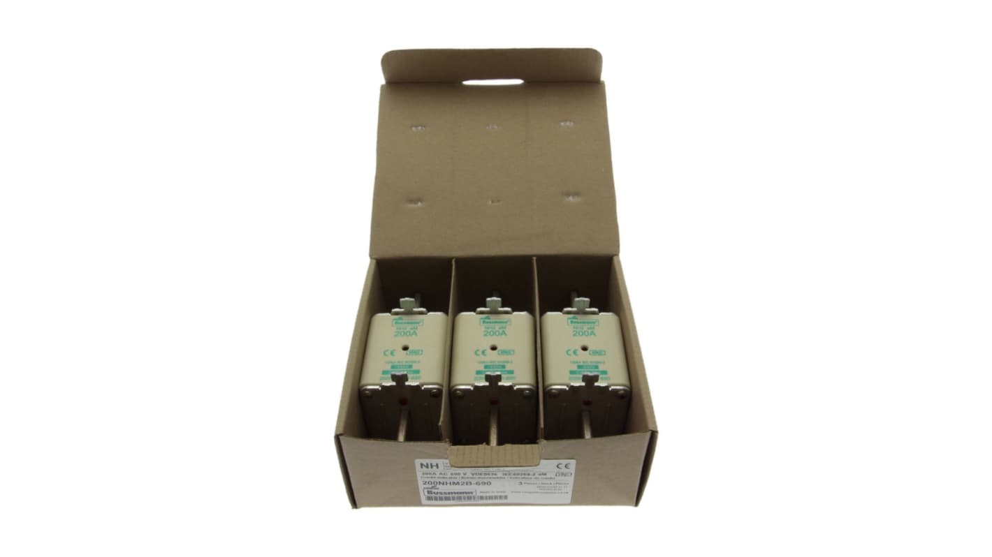 Eaton 200A NH Fuse, 71 x 54 x 150mm, 690V ac