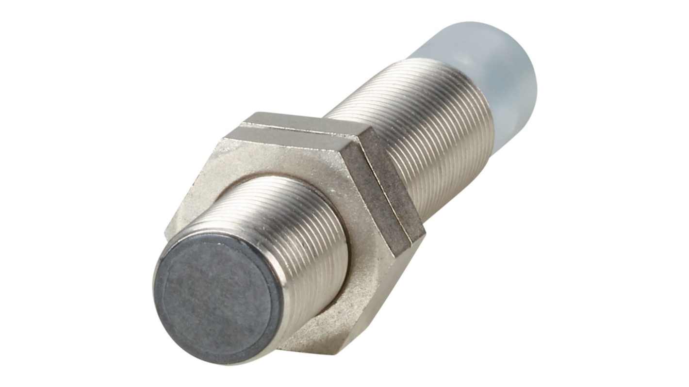 Eaton Inductive Threaded Barrel Proximity Sensor, M12, 2 mm Detection, PNP NC, 48 V