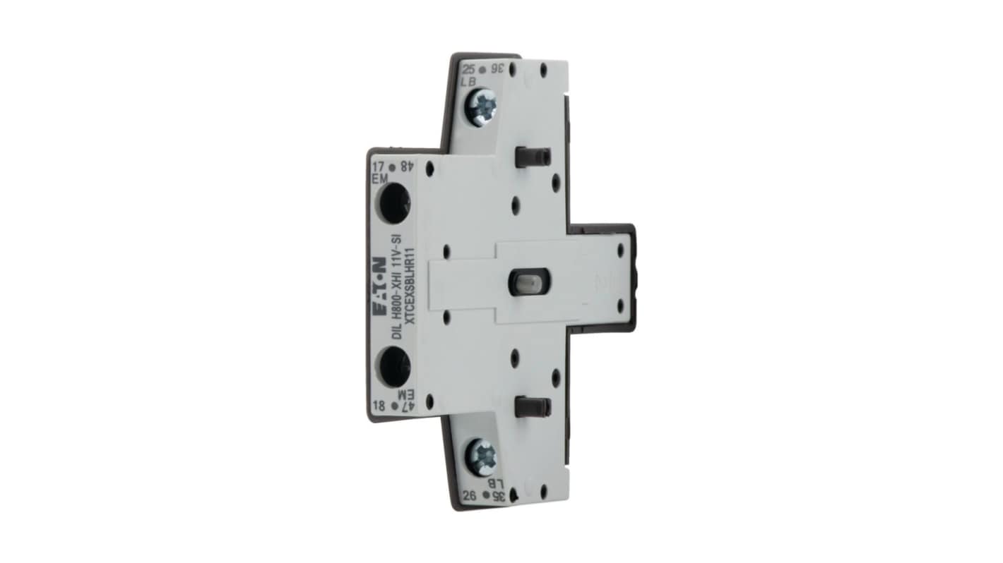 Eaton Auxiliary Contacts Module, 2 Contact, 1N/O+1N/C, Side Mount, Eaton Moeller DILH DILH