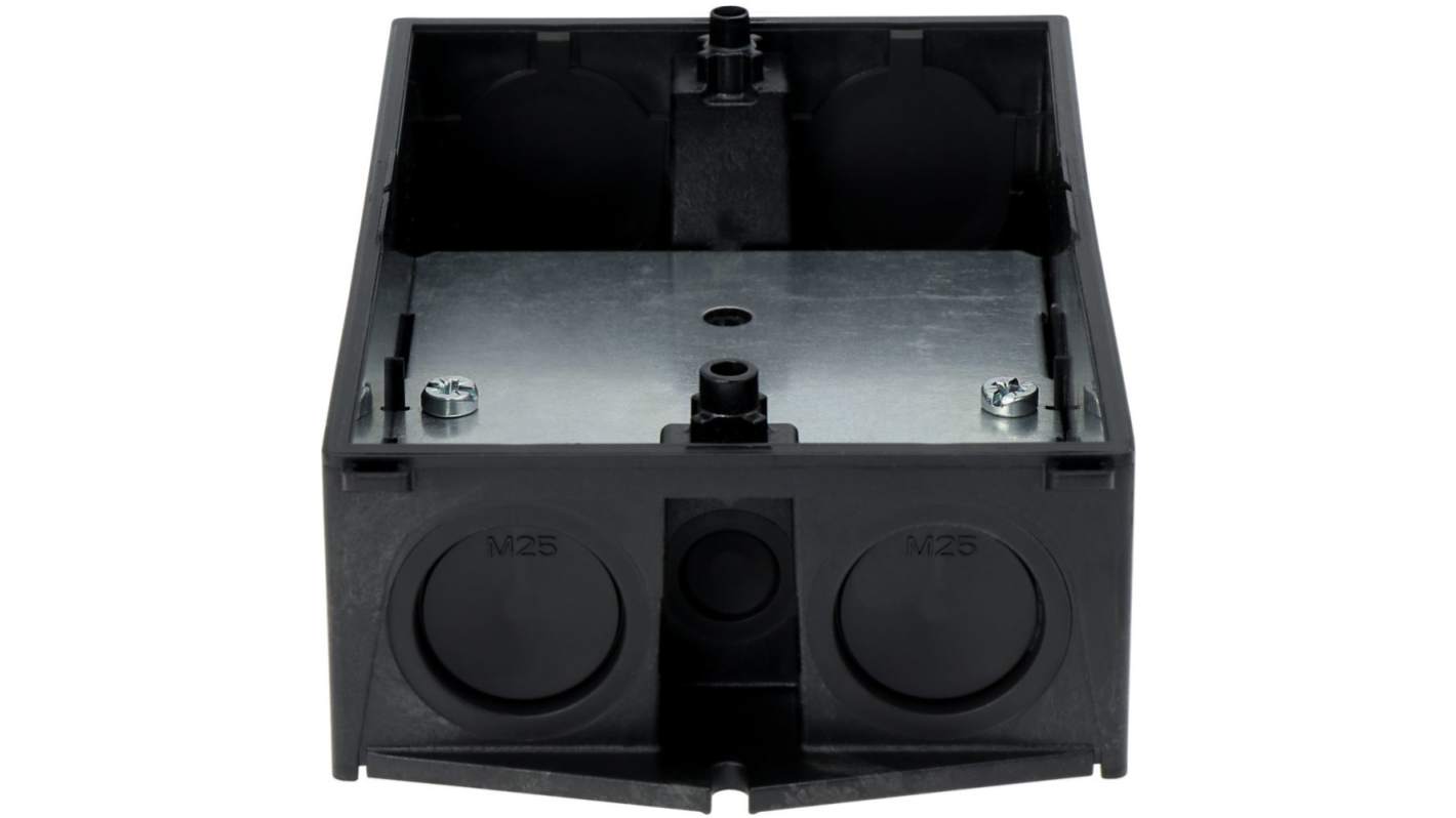 Eaton Series Black, Light Grey Plastic General Purpose Enclosure, IP65, IK06, Light Grey Lid, 181 x 145 x 100mm