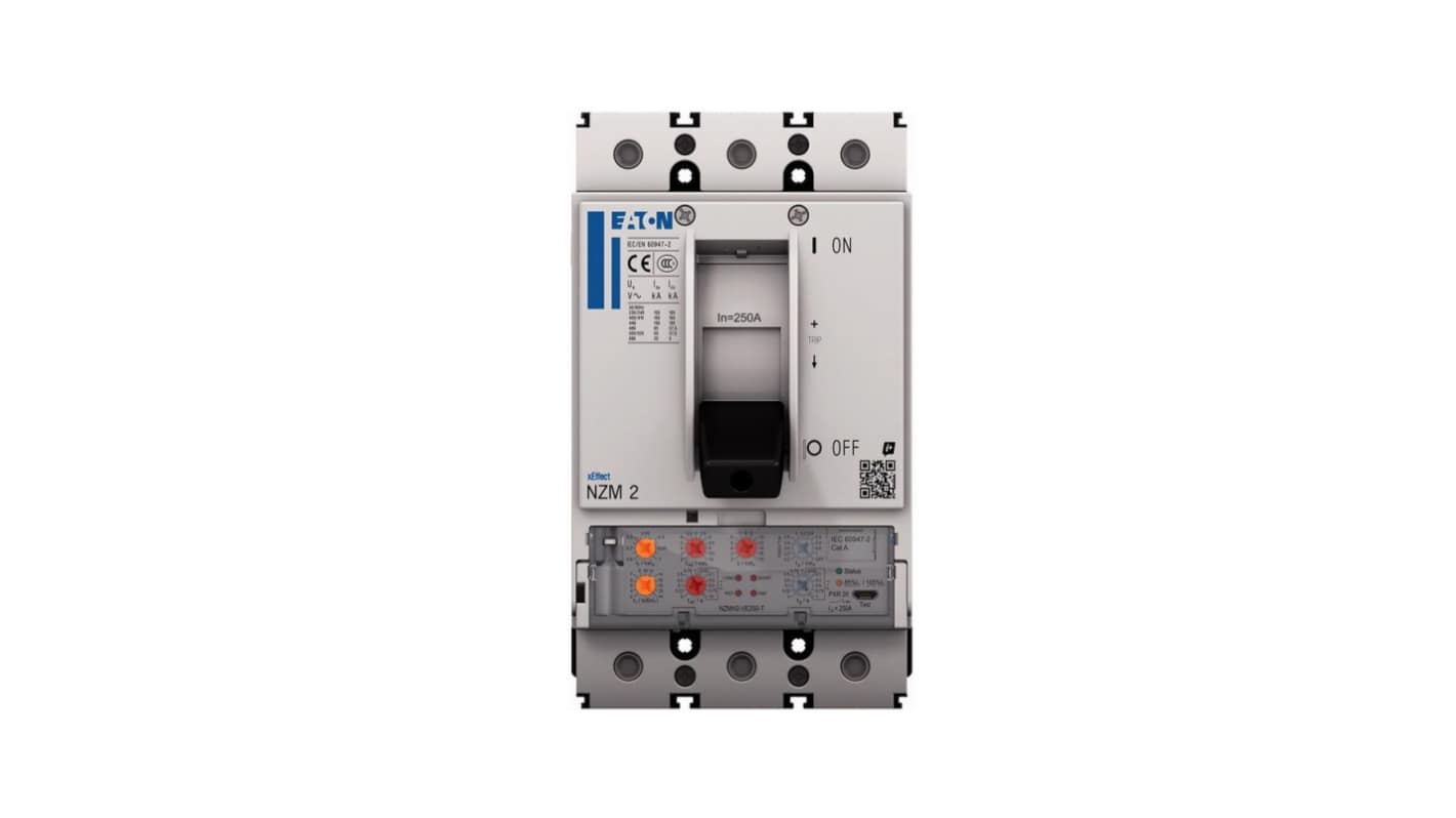 Eaton, Eaton Moeller NZM MCCB Molded Case Circuit Breaker 3P 100A, Breaking Capacity 5 kA, Fixed Mount