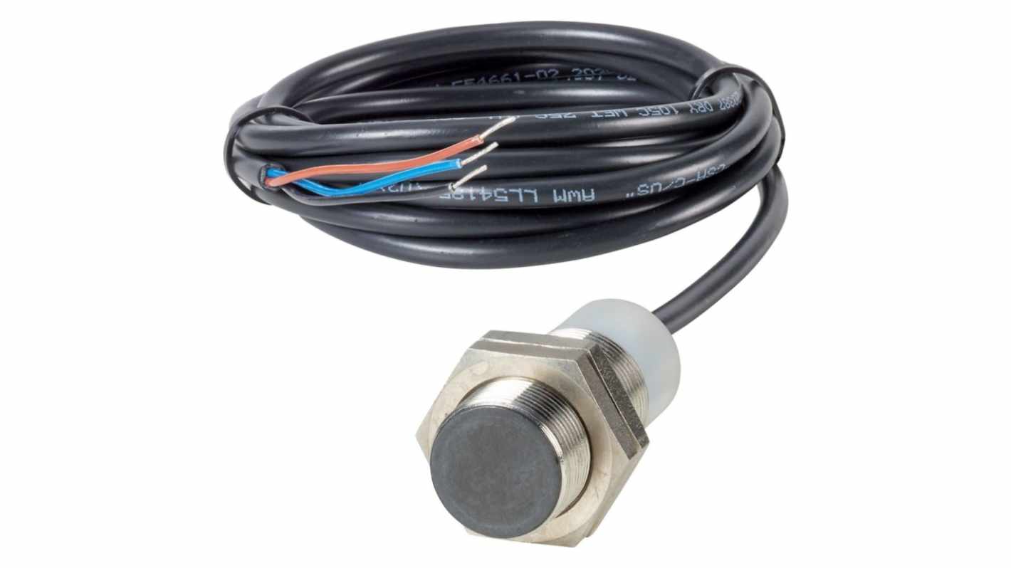 Eaton Inductive Threaded Barrel Proximity Sensor, M18, 5 mm Detection, NPN NO, 48 V