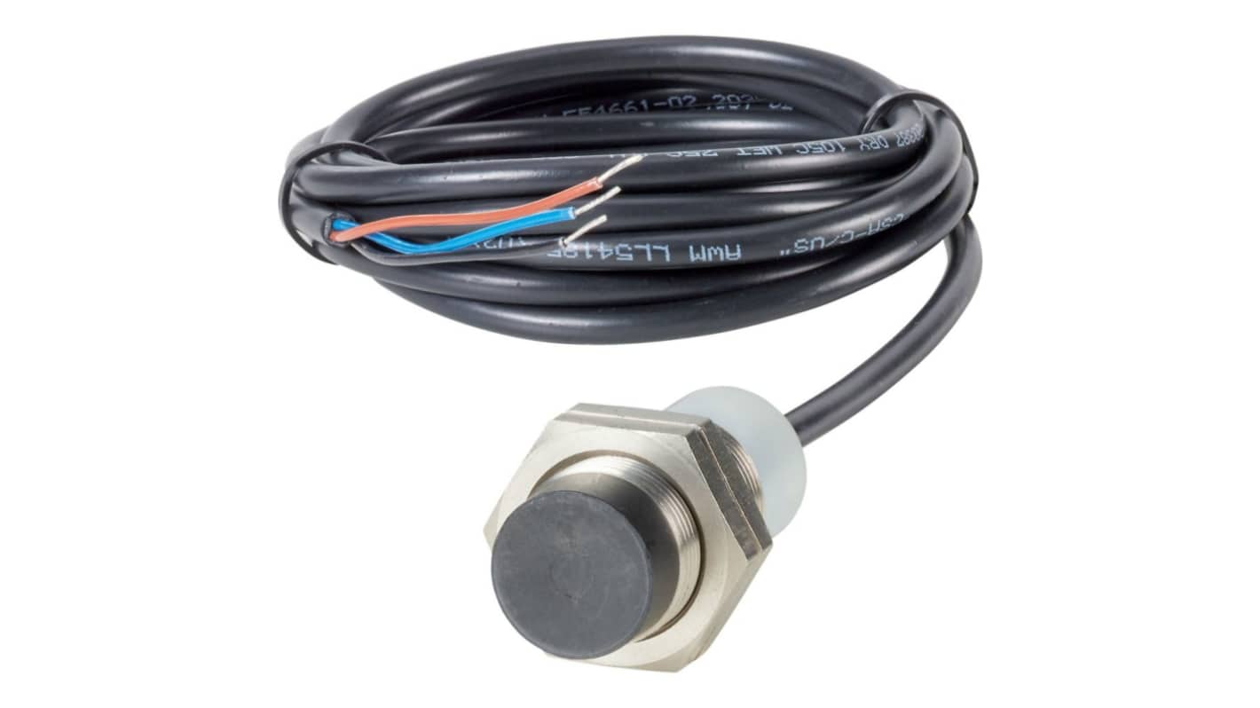 Eaton Inductive Threaded Barrel Proximity Sensor, M18, 8 mm Detection, NPN NC, 48 V