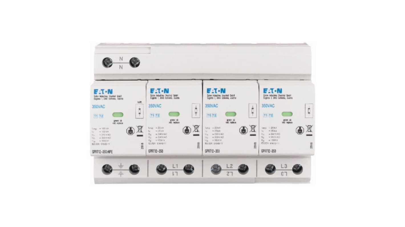 Series xPole Surge Protector 350 V Maximum Voltage Rating Surge Arrester