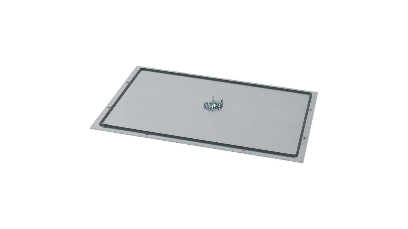 xEnergy Series Metal Base Plate, 5mm H, 493mm W, 368mm L for Use with Enclosure Mounting