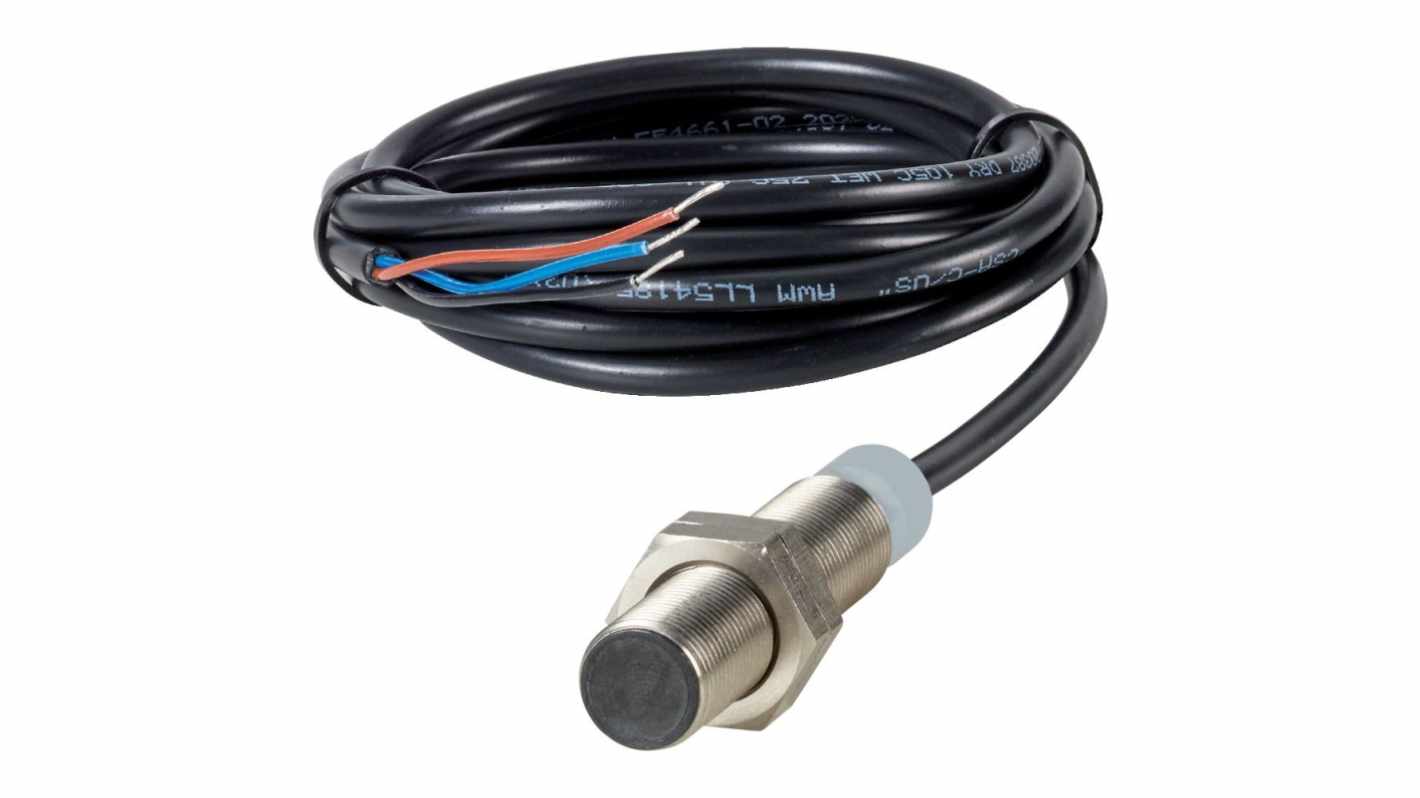 Inductive Threaded Barrel Inductive Proximity Sensor, M12, 2 mm Detection, NPN NO, 30 V