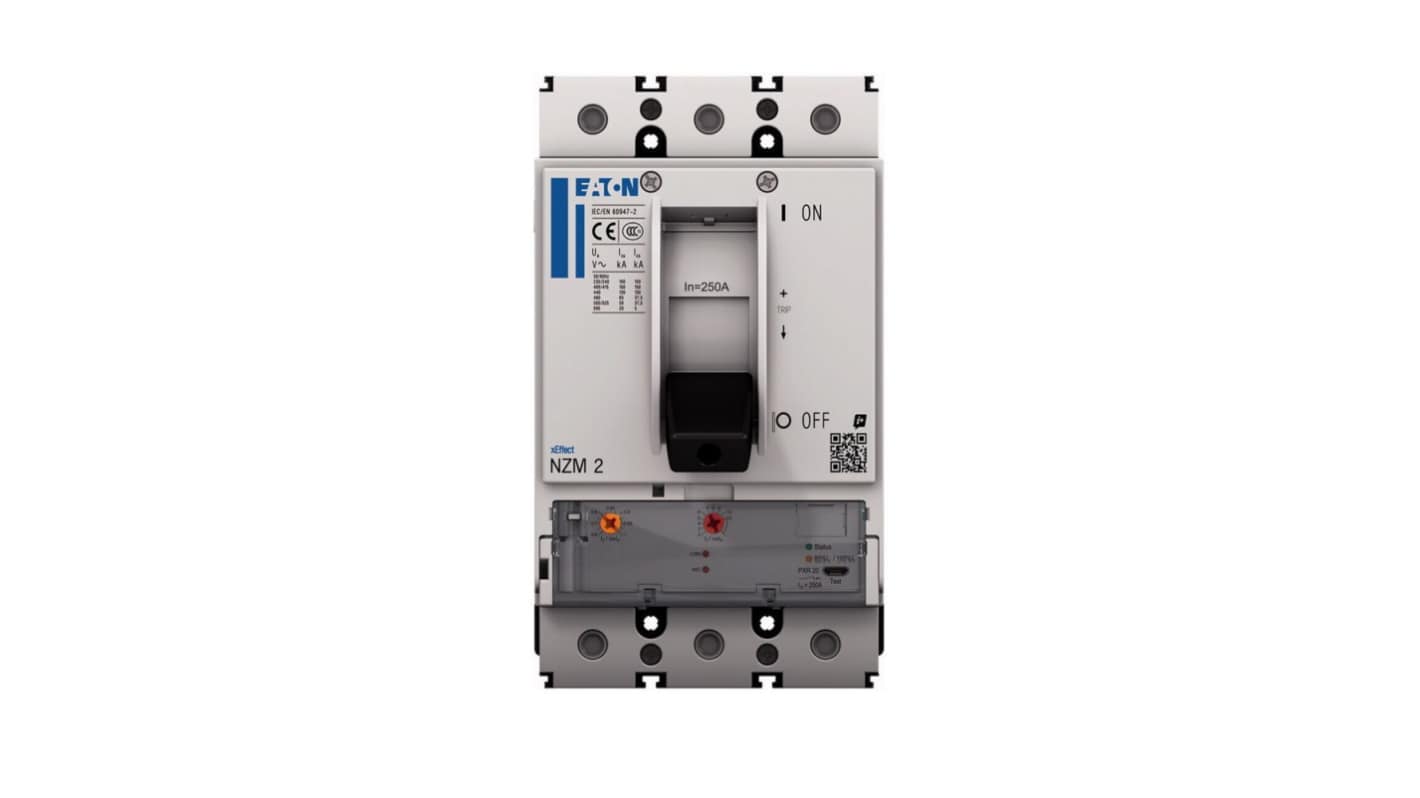 Eaton Moeller NZM MCCB Molded Case Circuit Breaker 4P 250A, Breaking Capacity 3 kA, Fixed Mount
