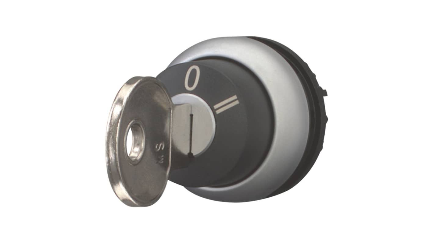 M30 3-position Key Switch Head, Momentary, 22.5mm Cutout