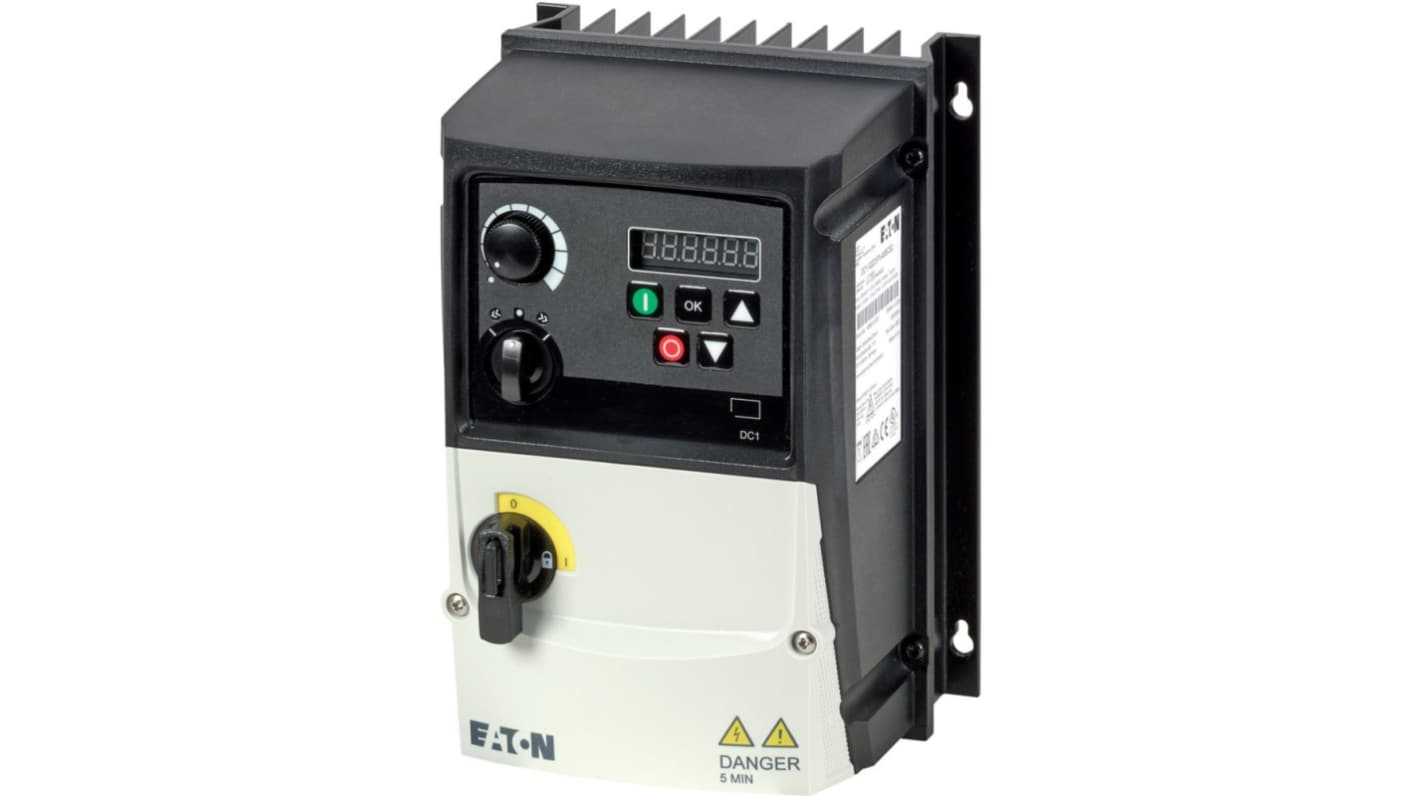 Variable Speed Drive, 0.37 kW, 1 Phase, 200 → 240 V ac, 2.3 A, VFD DC1 Series