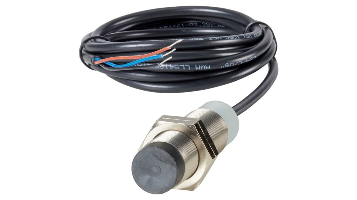 Inductive Threaded Barrel Inductive Proximity Sensor, M18, 8 mm Detection, PNP NO, 30 V