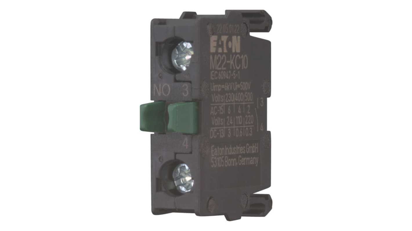 Series M22 Series Contact Block, 240V, 1NO