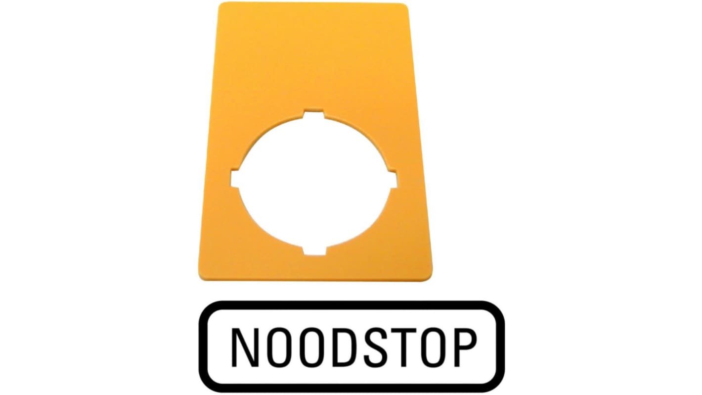 Label for Use with M22 Pushbuttons, Emergency Switching Off, Emergency Stop