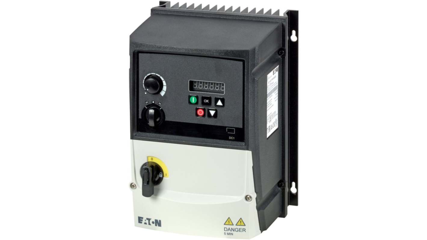 Variable Speed Drive, 2.2 kW, 1 Phase, 200 → 240 V ac, 10.5 A, VFD DC1 Series