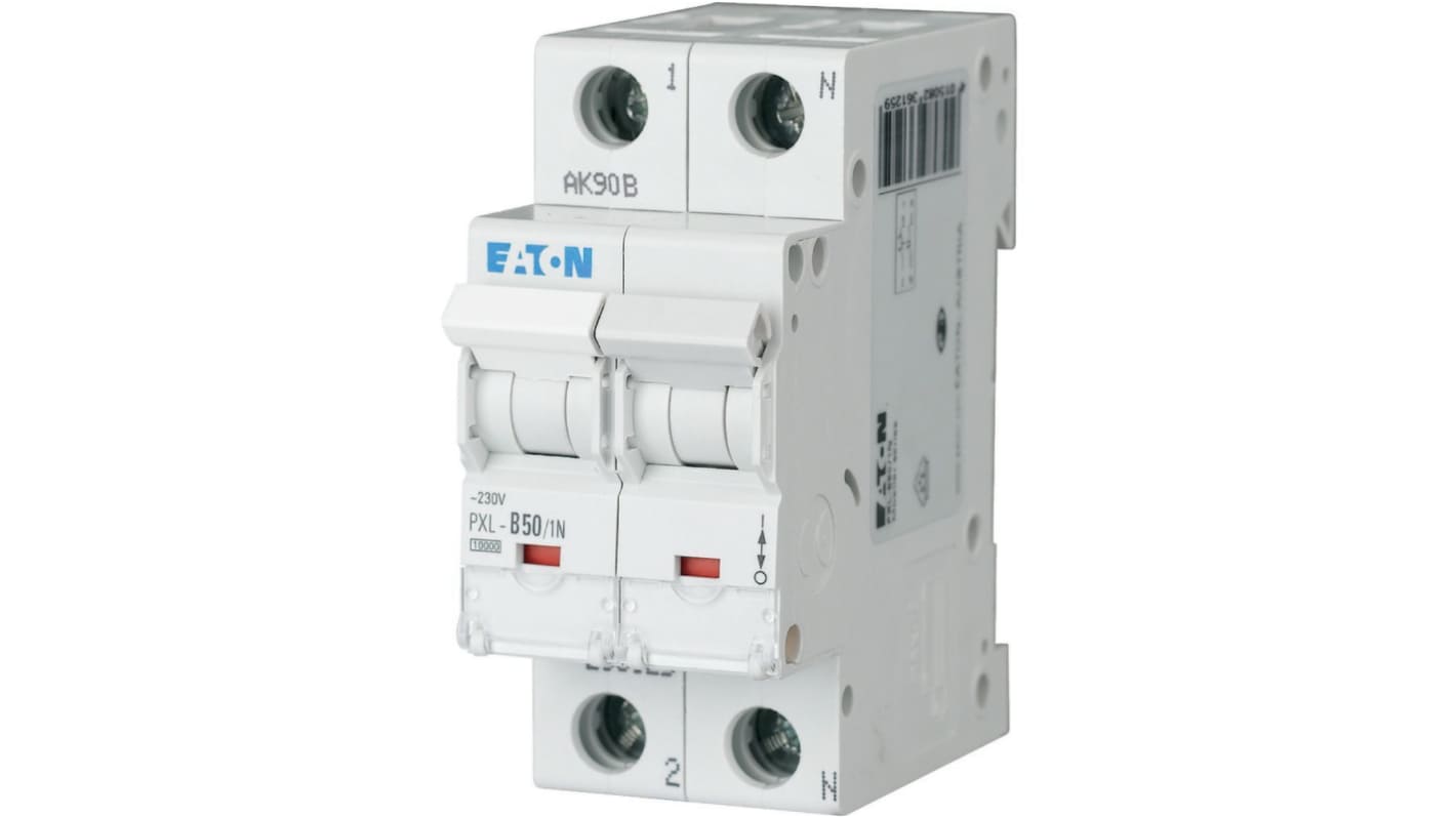 xPole - PXL PXL MCB, 1P, 50A Curve B, 230V AC, 10 kA Breaking Capacity