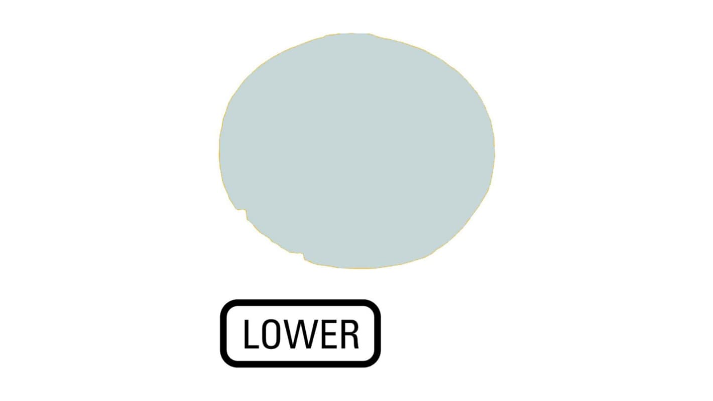 Button Lens for Use with M22 Pushbuttons, Lower, Decrease