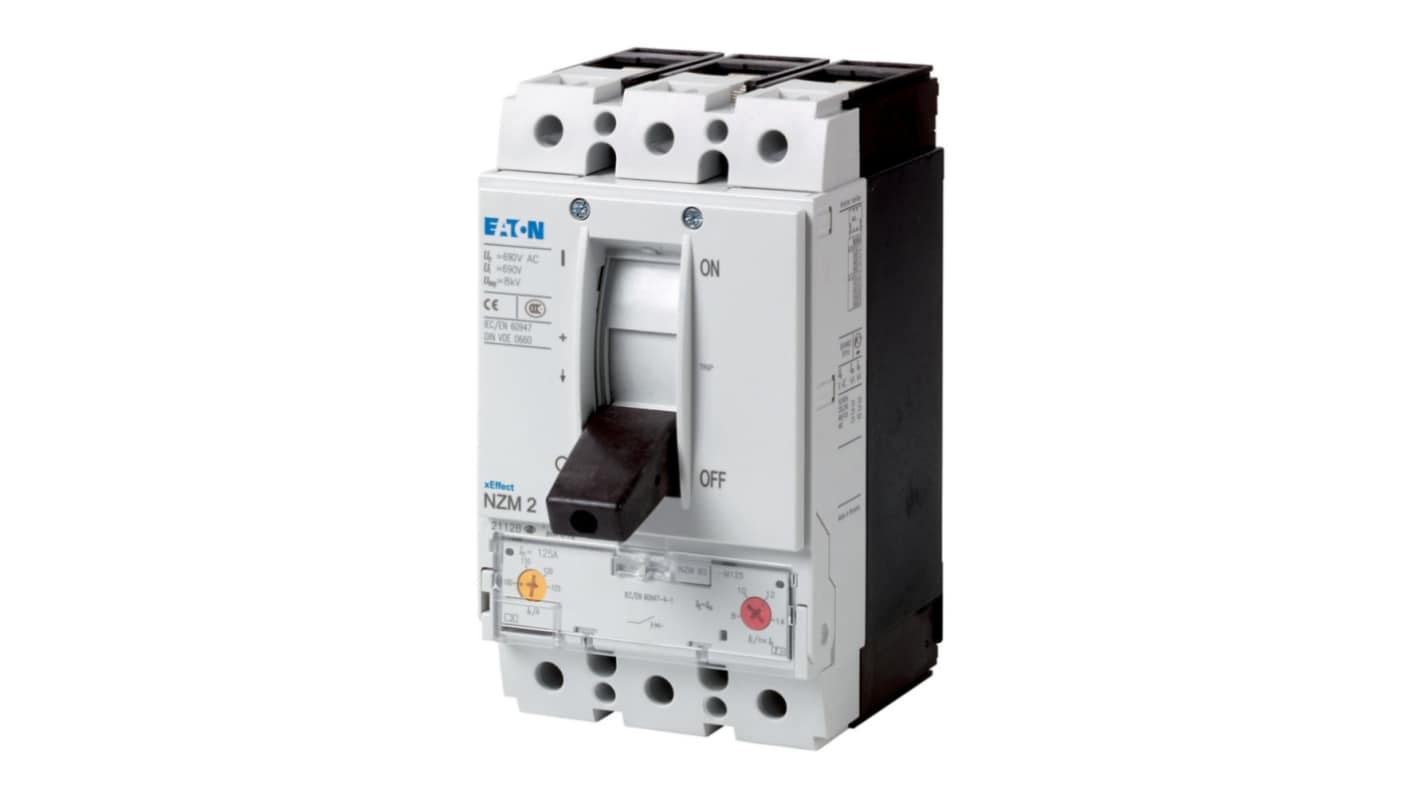 Eaton, Eaton Moeller NZM MCCB Molded Case Circuit Breaker 3P 160A, Breaking Capacity 18.5 kA, Fixed Mount