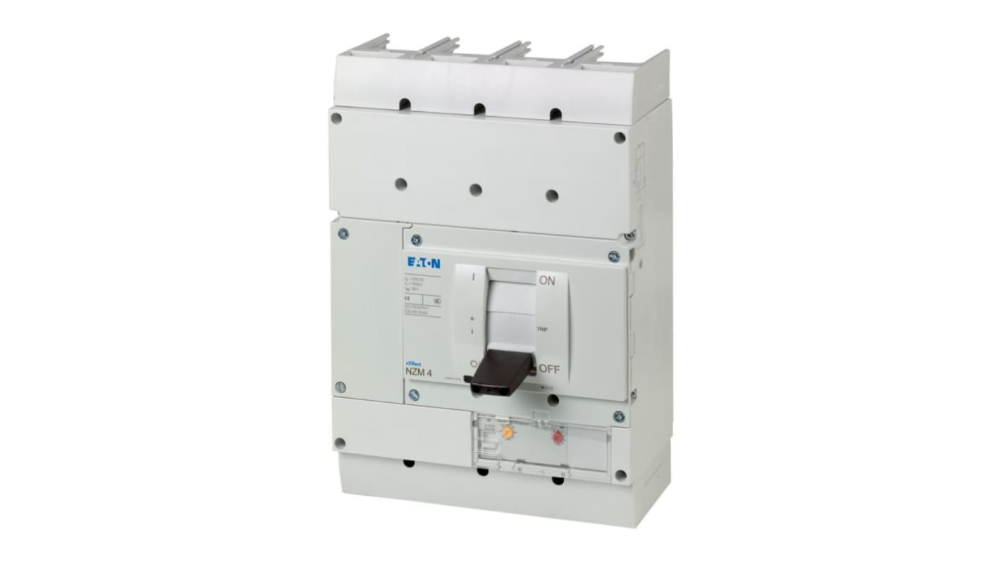 Eaton, Eaton Moeller NZM MCCB Molded Case Circuit Breaker 4P 1.6kA, Breaking Capacity 37 kA, Fixed Mount