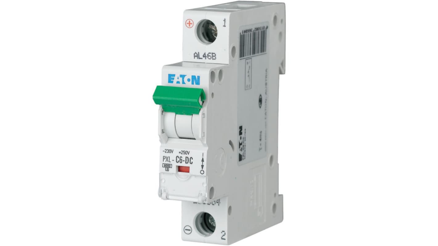 Eaton xPole - PXL PXL MCB, 1P, 6A Curve C, 440V AC, 48V DC
