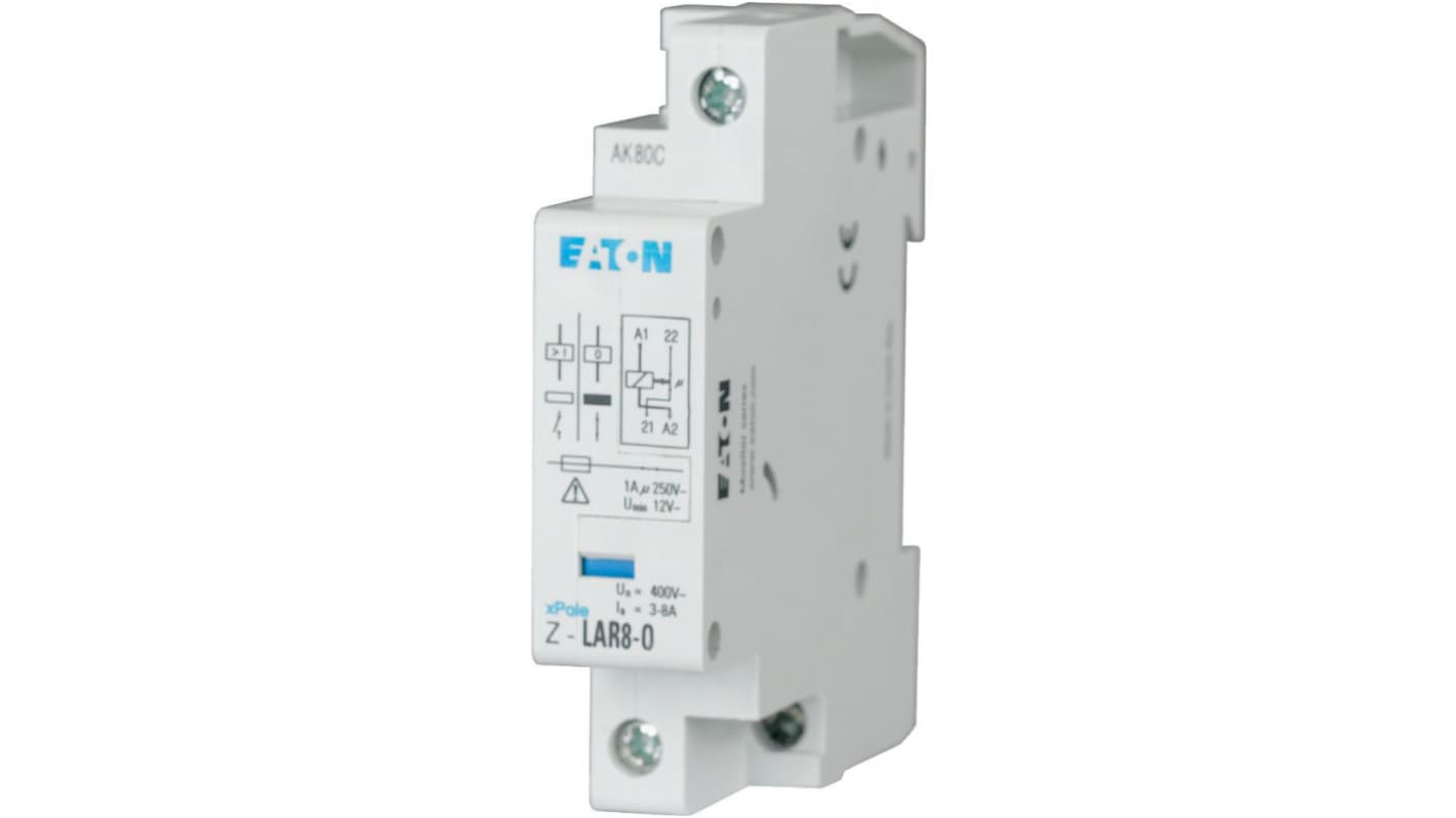 Eaton DIN Rail Relay, 250V Coil, 8A Switching Current, NC